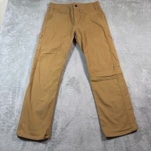Milwaukee Work Pants Mens 34x30 Brown Heavy Duty Canvas Straight Leg